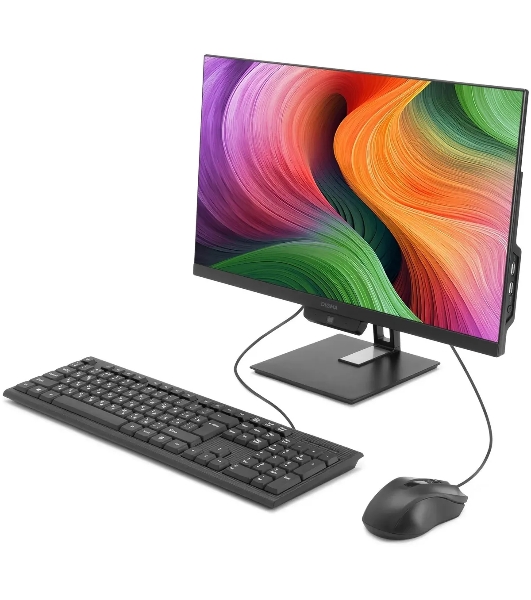 Моноблок Digma Action 21.5' Full HD N95 (1.7) 8Gb SSD 256Gb UHDG 600 CR Windows 11 Professional GbitEth WiFi BT 36W клавиатура мышь Cam черный 1920x1080