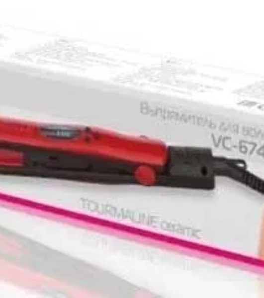 Выпрямитель для волос Viconte VC-6748 красный/черный, 23 мм, 200 °C, 6 режимов