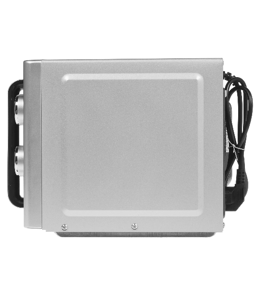 Микроволновая печь CASO M 20 Ecostyle Pro серебристый/черный, 20 л, 800 Вт, переключатели - поворотный механизм