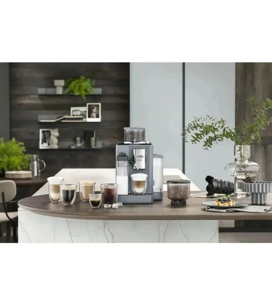 Кофемашина автоматическая DeLonghi EXAM440.55.G серый, исп. кофе - молотый/зерна, 1.4 л, 1450 Вт, 19 Бар.