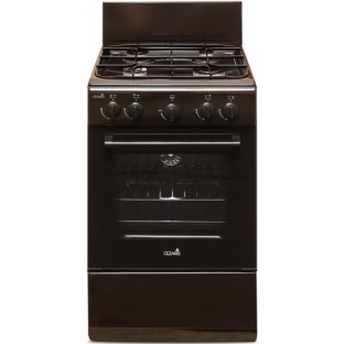 Газовая плита Cezaris ПГ 2150-03 коричневый, конфорок 4 шт, духовка 43 л, 51 см x 85 см x 55 см