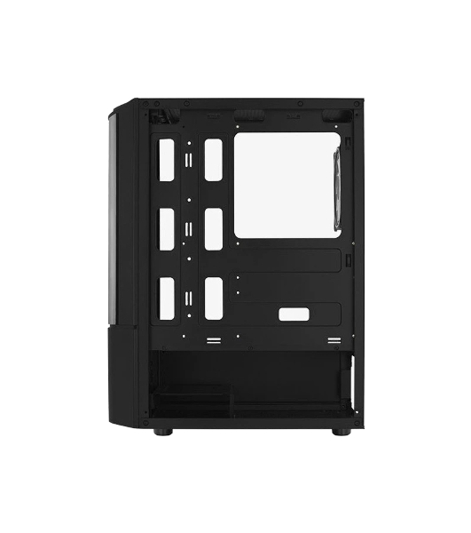 Компьютерный корпус MidTower Aerocool/Formula Quantum-G-BK-v2 черный без Б/п, ATX 3FRGb Fan on front panel