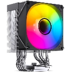 Кулер для процессора JONSBO CR-1400 V2 ARGb (180W, 4-pin PWM, 133мм, Al/Cu, 4x6мм, ARGb, 1x92мм, 38.2CFM, 33.8dBA, 2200RPM, S: 1700/1200/115X, AM4/AM5 черный), фото 1