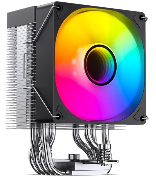 Кулер для процессора JONSBO CR-1400 V2 ARGb (180W, 4-pin PWM, 133мм, Al/Cu, 4x6мм, ARGb, 1x92мм, 38.2CFM, 33.8dBA, 2200RPM, S: 1700/1200/115X, AM4/AM5 черный)