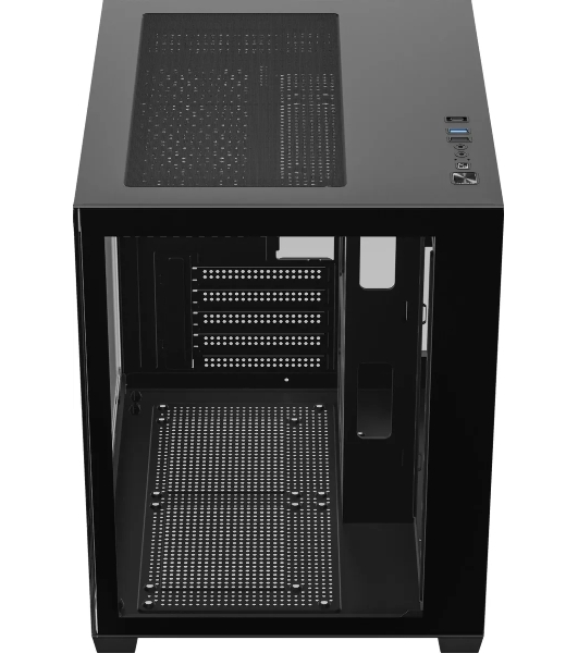 Компьютерный корпус Accord ACC-ZMS03B черный без БП mATX 3x120мм 1xUSB2.0 1xUSB3.0 1xUSB3.1 audio