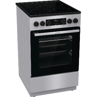 Плита электрическая Gorenje GEC5C41SG серый, конфорок 4 электрических, духовка 70 л, 50 см x 85 см x 59.4 см (без крышки)