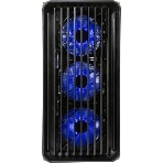 Компьютерный корпус Minitower mATX Eurocase 00-01003411 M205 4ARGb черный без БП закаленное стекло USB 3.0, фото 1