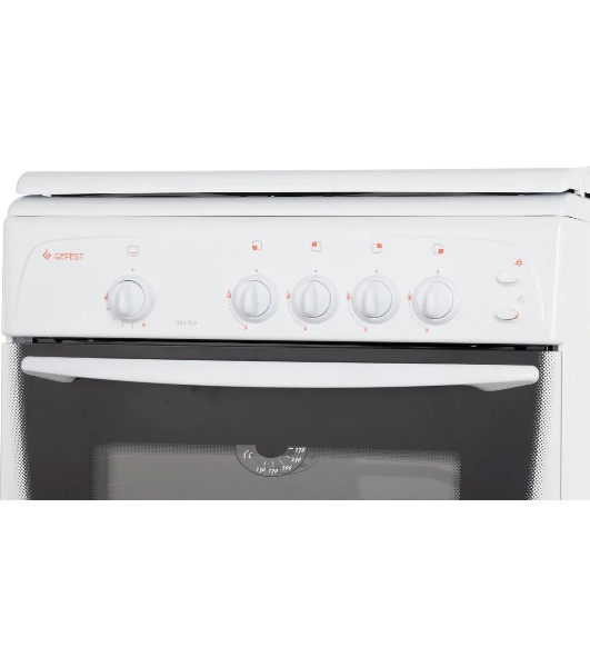 Плита газовая Gefest ПГ 1200 С6 белый, конфорок 4 шт, духовка 63 л, 60 см x 85 см x 60 см