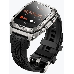 Умные часы KOSPET Tank M4, 1.96' AMOLED, Bluetooth 5.3, GPS, 10 ATM, IP69K, серебристый, фото4