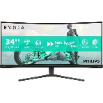 Монитор 34' Philips 34M2C3500L VA 3440x1440, 180 Гц, 1 мс, 21:9, 300 кд/м², 2xHDMI, 1xDP, 1x3.5 мм, изогнутый R1500, черный, фото2