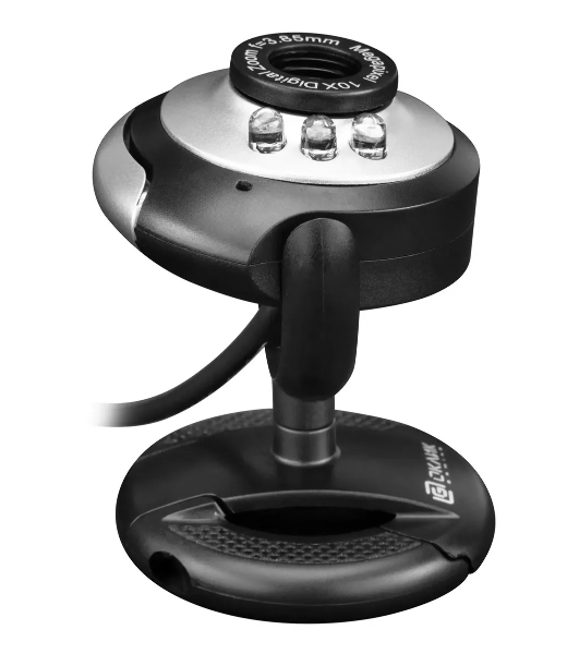 Веб-камера OKLICK OK-C8825 640x480, 30 кадр/с, USB Type-A, микрофон, черный/белый
