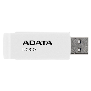 Флешка USB ADATA UC310 (UC310-128G-RWH), 128Gb, USB 3.2 Gen1, R/W 100/30, белый