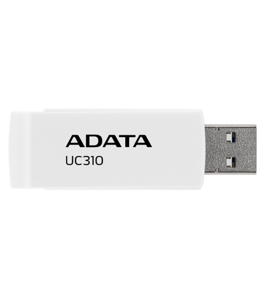 Флешка USB ADATA UC310 (UC310-128G-RWH), 128Gb, USB 3.2 Gen1, R/W 100/30, белый