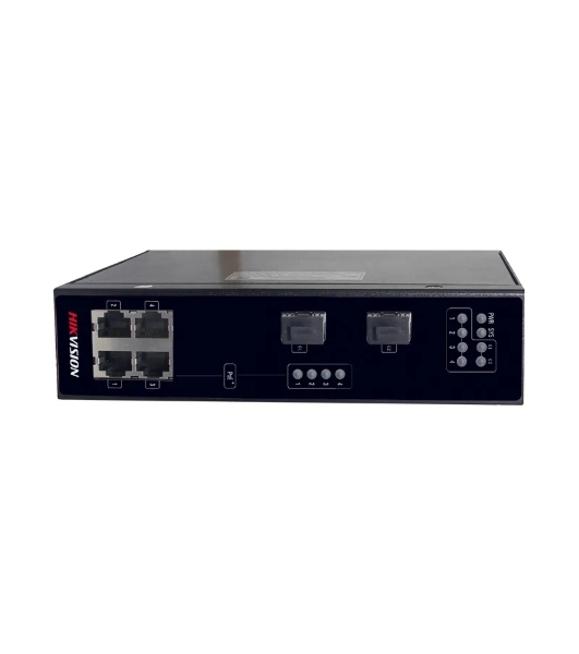 Коммутатор Hikvision DS-3T0306P, 4×100 Мбит/с PoE+ + 2×1 Гбит/с SFP, неуправляемый