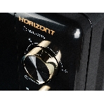 Микроволновая печь Horizont HSM205RBG черный/золотистый, 20 л, 700 Вт, переключатели — поворотный механизм, фото2