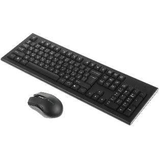 Комплект клавиатура+мышь A4Tech 3000NS беспроводной, USB, 1200 DPI, чёрный