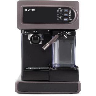 Кофеварка рожковая Vitek VT-1517 VT фиолетовый, исп. кофе - молотый, 1.65 л, 1238 Вт, 15 бар