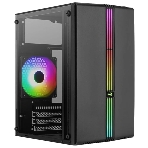 Компьютерный корпус MiniTower Aerocool/Formula EVO Mini-G-BK-v1 (mATX, USB3x1, USB2x2, 120мм RGb fan, без БП) (4711099472352), фото 1
