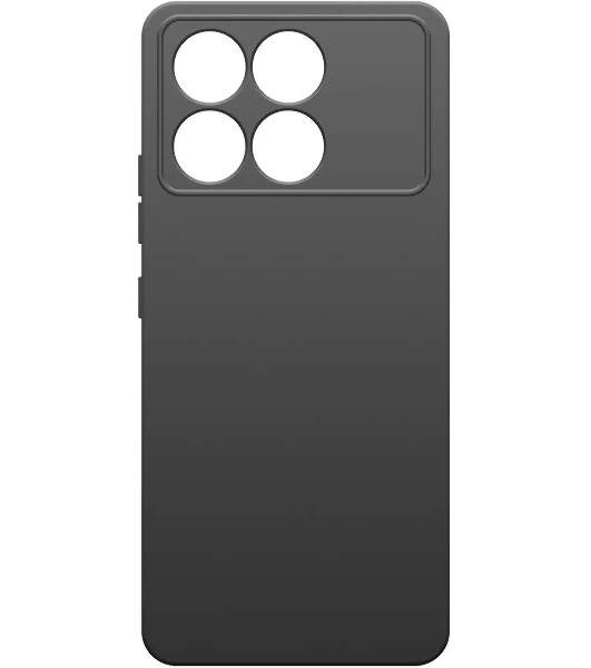 Чехол (клип-кейс) BoraSCO для Xiaomi POCO F6 Pro Silicone Case черный