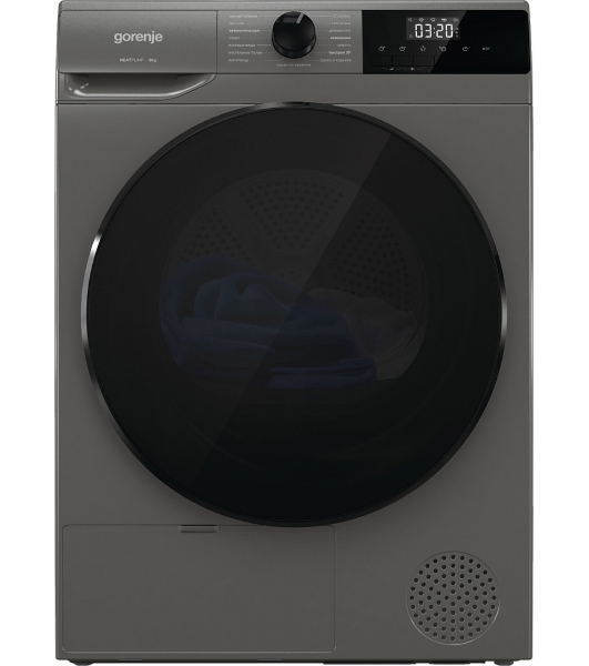 Сушильная машина Gorenje D2HNA92/C серый, 9 кг, сушка - конденсационная, программ - 15, 59.5 x 84.5 x 66 см