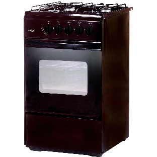 Плита газовая Лада Nova RG 24040 B коричневый, конфорок 4 шт, духовка 50 л, 50 см x 85 см x 60 см