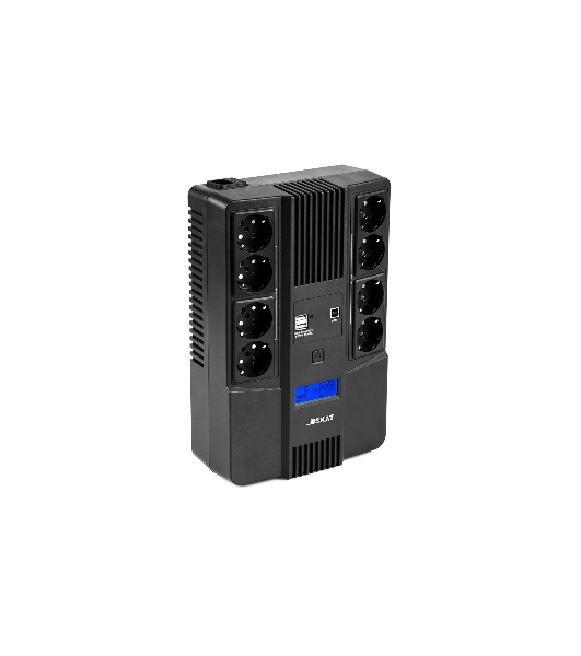 Источник бесперебойного питания Бастион SKAT-UPS 1000-AID-IN-1x9-8 600Вт 1000ВА черный