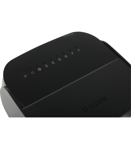 Роутер беспроводной D-Link DSL-2640U/R1A ADSL2+ черный ANNEX А