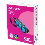 Внешний SSD ADATA SC740, 500 Gb, USB 3.2 Gen 2 Type-C, R/W 1050/1000, синий, фото5