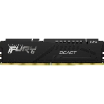 Оперативная память Kingston Fury Beast Black, DDR5, 32GB (1x32GB), 5200 MHz, CL40, с радиатором, черный, фото 1