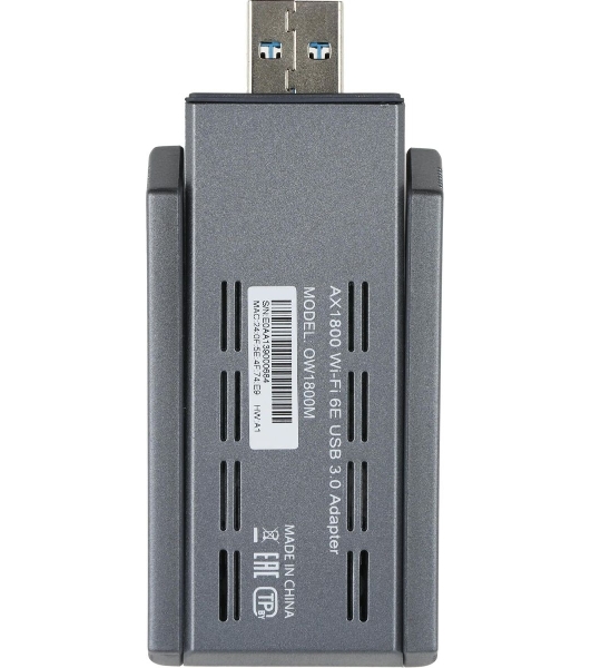 Сетевой адаптер Wi-Fi Origo OW1800M, AX1800, USB 3.0, (ант.внеш.несъем.) 2ант.