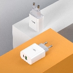 Сетевое зарядное устройство HOCO C80A Rapido 1xUSB + 1xUSB-C, 3.1A, 20W, белый, фото6