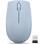 Мышь беспроводная Lenovo 300 светло-голубой, 1000 dpi, радиоканал, USB, кнопки - 3, фото 1