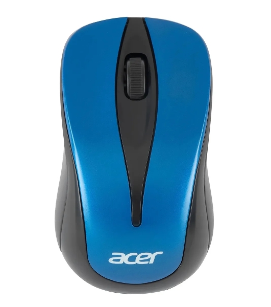 Мышь беспроводная Acer OMR132 синий/черный, 1000 dpi, радиоканал, USB, кнопки - 3