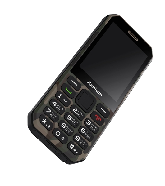 Мобильный телефон Xenium X300 зеленый камуфляж