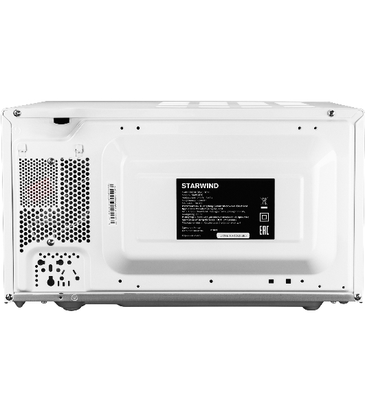 Микроволновая печь Starwind SMW4020 белый, 20 л, 700 Вт, переключатели - поворотный механизм