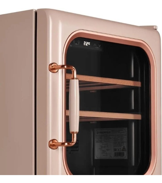 Винный шкаф Maunfeld MFWC-40SCH14 шампань, 40 л, 1 отсек, 14 бут., класс G