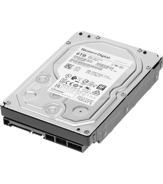 Жесткий диск Western Digital 6Tb 7200rpm HGST SATA-III 0B36039 HUS726T6TALE6L4 Ultrastar 7K6 256Mb 3.5'