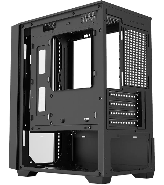 Компьютерный корпус Bloody CC-123 черный без БП mATX 8x120мм 2xUSB2.0 1xUSB3.0 audio bott PSU