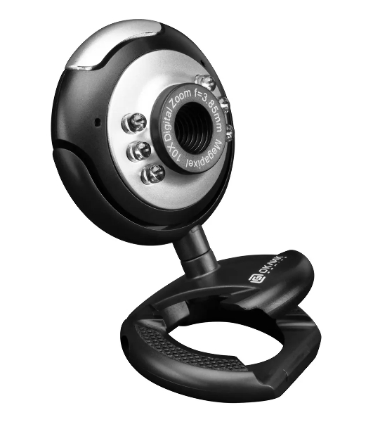 Веб-камера OKLICK OK-C8825 640x480, 30 кадр/с, USB Type-A, микрофон, черный/белый