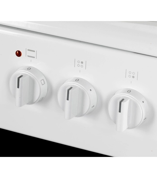 Плита электрическая Hansa FCEW54109 белый, конфорок 4 шт, духовка 65 л, 50 см x 85 см x 60 см