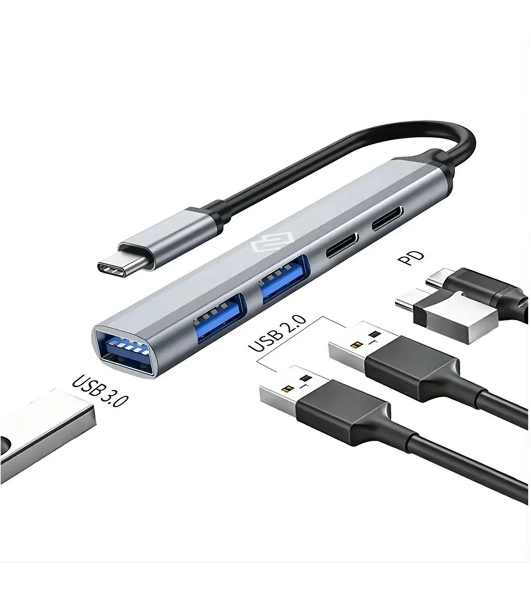 USB-концентраторы Digma DHUB-5USB-AC-3.0, USB-C, USB 3.0 USB Type-C 5 портов, USB
