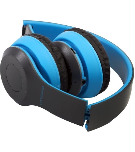 Беспроводные/проводные наушники Ergolux ELX-BTHP01-C06 синий, накладные, Bluetooth + проводной, до 8 ч