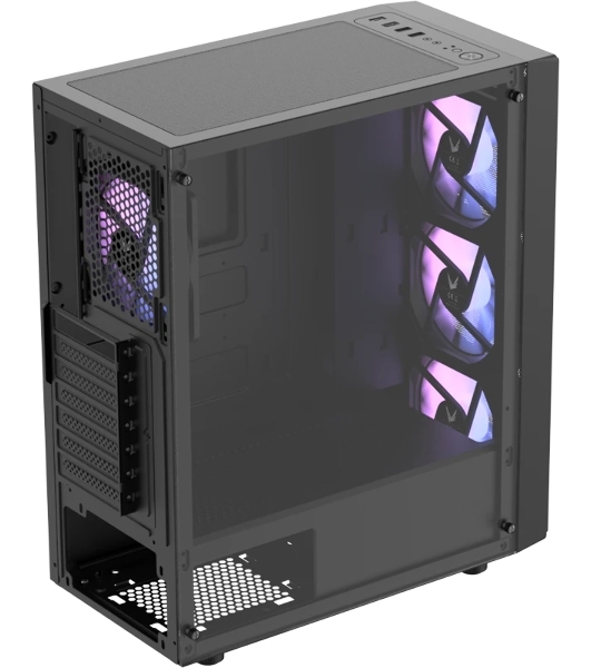 Корпус Formula Mana AR V2 Black, Midi-Tower, чёрный, 3 x 120 мм