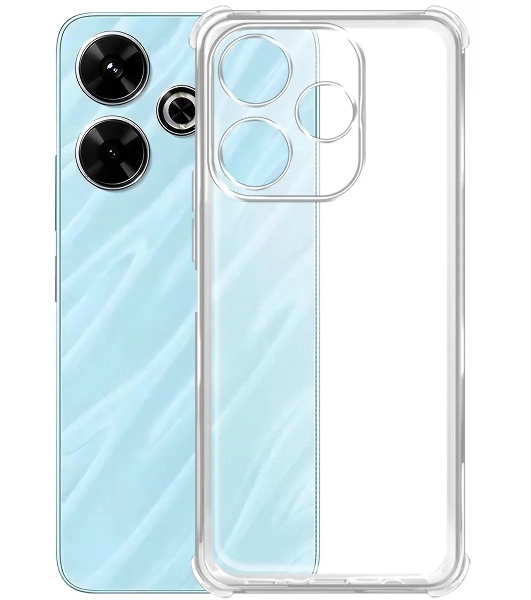 Чехол (клип-кейс) BoraSCO для Xiaomi Poco M6 4G Bumper Case прозрачный