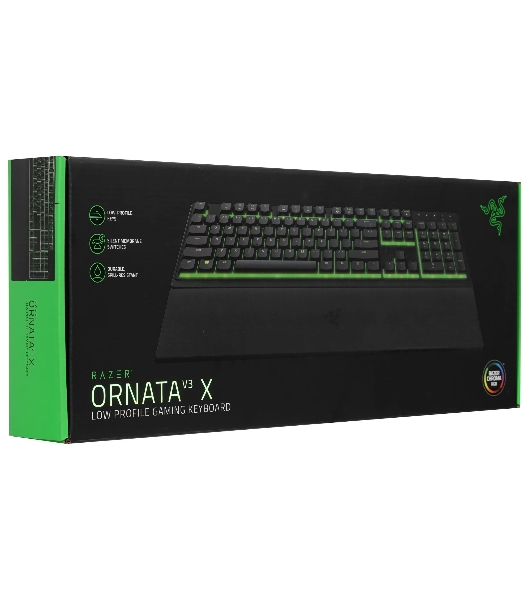 Клавиатура Razer Ornata V3 X проводная, USB Type-A, чёрный (РУ раскладка)