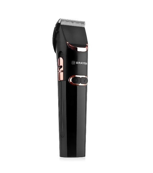 Машинка для стрижки BRAYER BR3401, LED-дисплей, 4 насад, турбо, титан. покр, регу. высоты лезвий