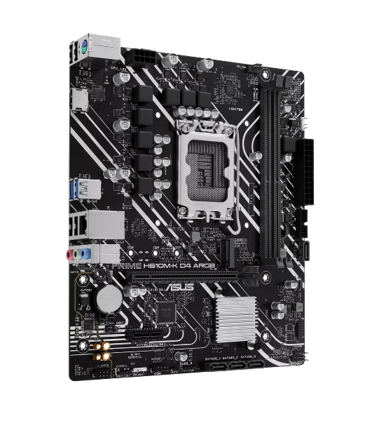 Материнская плата ASUS PRIME H610M-K D4 ARGb, LGA 1700, Intel H610, 2xDDR4, 4xSATA, 1xM.2, 1xPCIe 4.0 x16, 1xHDMI, 1x1Gb LAN, 2xUSB 5Gbps, 4xUSB 2.0, 7.1, mATX