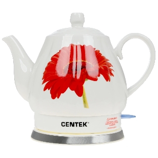 Электрочайник Centek CT-0062 белый, 2.0 л, 2000 Вт, скрытый нагревательный элемент