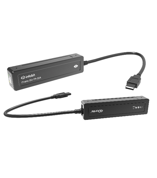 Конвертер Infobit [iTrans DU-TR-22A] (приемник/передатчик) Dante - USB Аудио 2 -канальный, порт USB A.1xRJ45(Dante). Питание PoE.