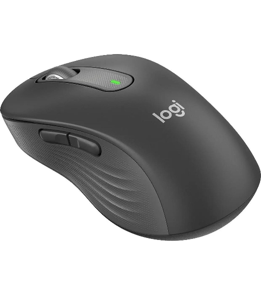 Мышь беспроводная Logitech Signature M650 L графитовый, 4000 dpi, радиоканал, Bluetooth, USB, кнопки - 5